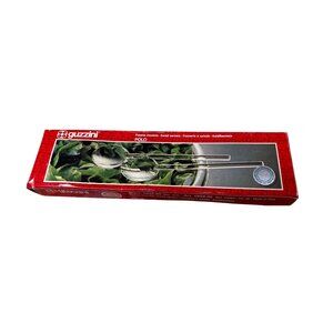 NIB Guzzini Polo Transparent Salad Servers  MCM vintage 28cm Made In Italy